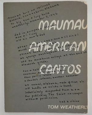 Seller image for Maumau American Cantos (Inscribed by Editor Ted Willentz) for sale by Derringer Books, Member ABAA