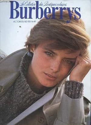 Bild des Verkufers fr Catalogue : La collection des boutiques exclusives Burberrys automne/hiver 1984-1985. zum Verkauf von Le-Livre