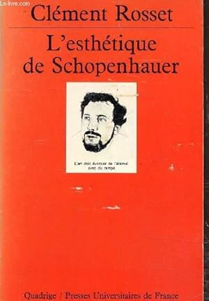 Bild des Verkufers fr L'esthtique de Schopenhauer zum Verkauf von Le-Livre
