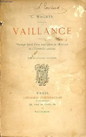 Seller image for Vaillance - 19e dition. for sale by Le-Livre