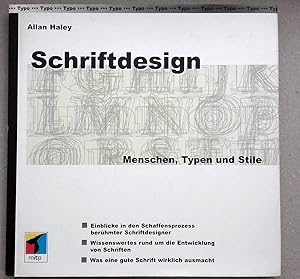 Imagen del vendedor de Schriftdesign - Menschen, Typen and Stile a la venta por Andreas Schller