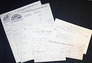 Six Documents relating to C. Wesley Armstrong (4 of them signed by him)