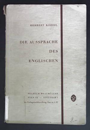 Seller image for Die Aussprache des Englischen. for sale by books4less (Versandantiquariat Petra Gros GmbH & Co. KG)