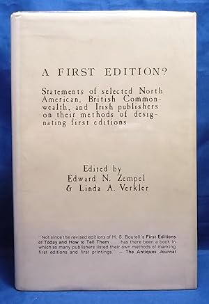 A First Edition? Statements of Selected Publishers