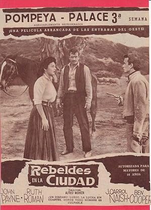 REBELDES EN LA CIUDAD. Publicidad original de Prensa