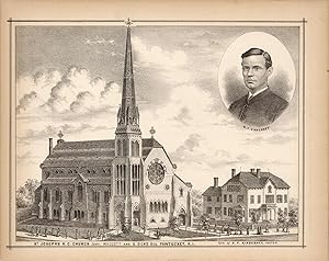 Seller image for St. Josephs R.C. Church Junct. Walcott and S. Bend Sts. Pawtucket, R.I.; Res. of H.F. Kinnerney, Pastor for sale by Art Source International Inc.
