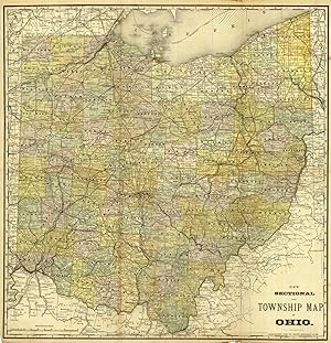 Image du vendeur pour New Sectional and Township Map of Ohio mis en vente par Art Source International Inc.