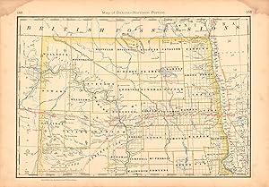 Image du vendeur pour Map of Dakota - Northern Portion mis en vente par Art Source International Inc.