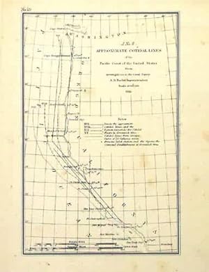 Seller image for Approximate Cotidal Lines of the Pacific Coast of the United States From Investigations in the Coast Survey for sale by Art Source International Inc.