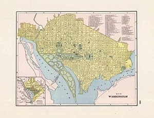 Seller image for Map of Washington; District of Columbia for sale by Art Source International Inc.