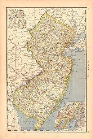 Image du vendeur pour Map of New Jersey mis en vente par Art Source International Inc.