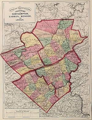 Bild des Verkufers fr Counties of Northampton, Carbon, Monroe, and Lehigh (Pennsylvania) zum Verkauf von Art Source International Inc.
