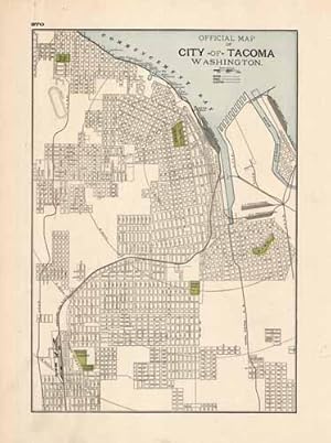 Seller image for Official Map of City of Tacoma Washington for sale by Art Source International Inc.