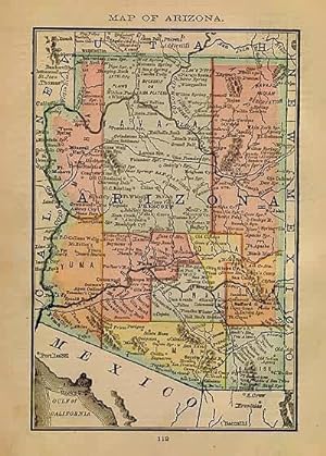 Imagen del vendedor de Map of Arizona a la venta por Art Source International Inc.