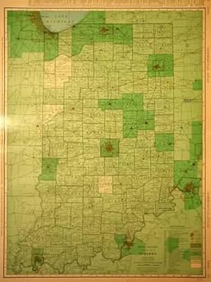 Image du vendeur pour Rand McNally Standard Map of Indiana mis en vente par Art Source International Inc.