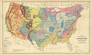 Seller image for Grays Geological Map of the United States' for sale by Art Source International Inc.