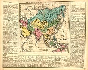 Image du vendeur pour Geographical, Statistical and Historical Map of Asia mis en vente par Art Source International Inc.