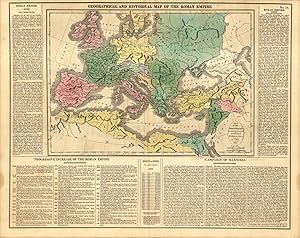 Image du vendeur pour Geographical and Historical Map of the Roman Empire mis en vente par Art Source International Inc.