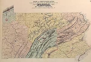 Imagen del vendedor de Map of Pennsylvania Colored to Illustrate the Distribution of its Flora a la venta por Art Source International Inc.