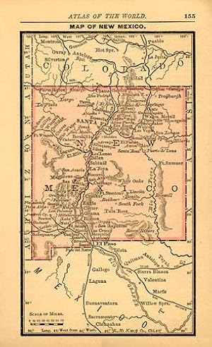 Bild des Verkufers fr Map of New Mexico zum Verkauf von Art Source International Inc.