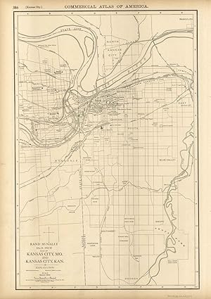 Immagine del venditore per McNally's 1922 Map of Kansas City venduto da Art Source International Inc.