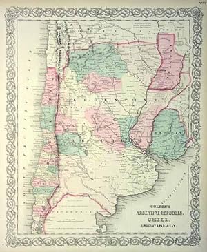 Seller image for Colton's Argentine Republic, Chili, Uruguay and Paraguay for sale by Art Source International Inc.