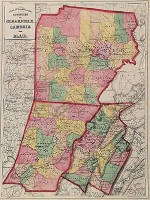 Bild des Verkufers fr Counties of Clearfield, Cambria and Blair (Pennsylvania) zum Verkauf von Art Source International Inc.