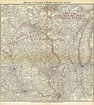 Seller image for Grouping of Western Trunk Line Territory for sale by Art Source International Inc.
