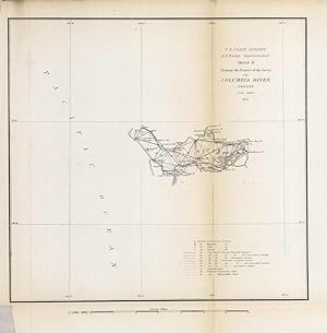 Seller image for U.S. Coast Survey Sketch K Showing the Progress of the Survey of the Columbia River for sale by Art Source International Inc.