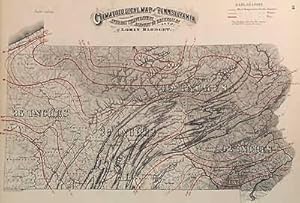 Bild des Verkufers fr Climatological Map of Pennsylvania Showing the Average Temperture & Amount of Rainfall zum Verkauf von Art Source International Inc.