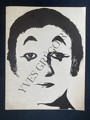 Seller image for PROGRAMME-MARCEL MARCEAU-PANTOMIMES DE STYLE ET PANTOMIMES DE BIP-THEATRE DES CHAMPS ELYSEES-DU 2 AU 28 OCTOBRE 1967 for sale by Yves Grgoire