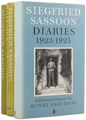 Image du vendeur pour Siegfried Sassoon Diaries 1915-1918, Siegfried Sassoon Diaries 1920-1922, Siegfried Sassoon Diaries 1923-1925 mis en vente par Adrian Harrington Ltd, PBFA, ABA, ILAB