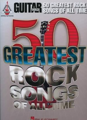 Imagen del vendedor de Guitar World's 50 Greatest Rock Songs of All Time (Guitar Recorded Versions) by Hal Leonard Corp. [Paperback ] a la venta por booksXpress