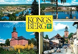 Bild des Verkufers fr Postkarte Carte Postale 73596518 Kongsberg Kirchen Fluss Kongsberg zum Verkauf von Versandhandel Boeger
