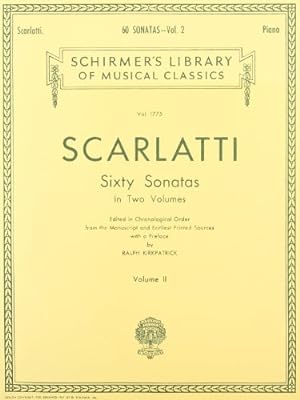 Image du vendeur pour Scarlatti: 60 Sonatas - Volume 2 [G. Schirmer] [Paperback ] mis en vente par booksXpress