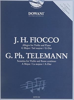 Bild des Verkufers fr G. H. Fiocco - Allegro for Violin and Piano in G-Major, G. Ph. Telemann - Sonatina in A Major [Paperback ] zum Verkauf von booksXpress