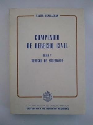 Imagen del vendedor de Compendio de Derecho Civil, V. Derecho de Sucesiones a la venta por Libros Ambig