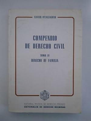 Imagen del vendedor de Compendio de Derecho Civil, IV. Derecho de familia a la venta por Libros Ambig