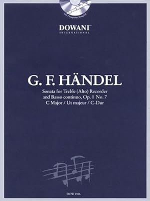 Imagen del vendedor de Handel: Sonata in C Major, Op. 1, No. 7 for Treble (Alto) Recorder and Basso Continuo [Paperback ] a la venta por booksXpress