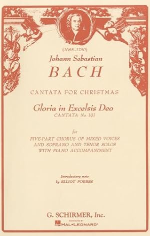 Imagen del vendedor de Bach: Cantata for Christmas: Gloria in Excelsis Deo, Cantata No. 191: For Five-Part Chorus of Mixed Voices and Soprano and Tenor Solos with Piano Acom [Paperback ] a la venta por booksXpress