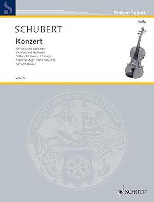 Imagen del vendedor de Concerto In C Major Viola And Orchestra Piano Reduction by Joseph Schubert, Karlheinz Schults-Hauser [Paperback ] a la venta por booksXpress