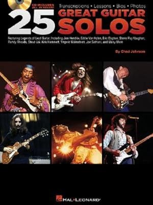 Imagen del vendedor de Hal Leonard 25 Great Guitar Solos Tab Songbook with CD by Hal Leonard [Paperback ] a la venta por booksXpress