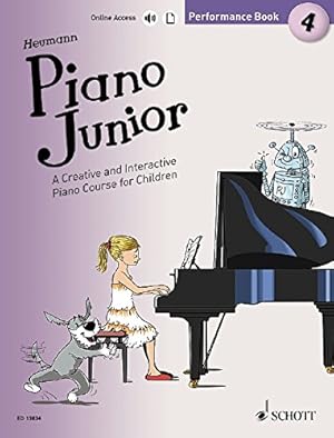 Seller image for PIANO JUNIOR PERFORMANCE BOOK 4 VOL 4 [Paperback ] for sale by booksXpress