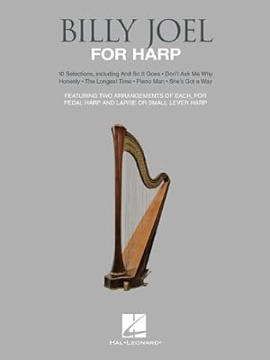 Bild des Verkufers fr Billy Joel for Harp: 10 Selections for Lever and Pedal Harp by Joel, Billy, Brecker, Emily [Paperback ] zum Verkauf von booksXpress