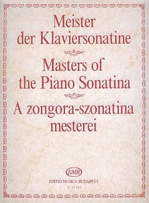 Bild des Verkufers fr Masters of the Piano Sonatina [Paperback ] zum Verkauf von booksXpress