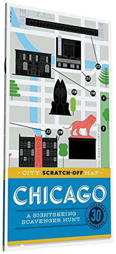 Seller image for City Scratch-Off Map: Chicago: A Sightseeing Scavenger Hunt by de Tessan, Christina Henry [Hardcover ] for sale by booksXpress