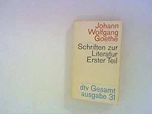 Bild des Verkufers fr dtv-Gesamtausgabe. Bd. 31. Schriften zur Literatur- T. 1. M zum Verkauf von ANTIQUARIAT FRDEBUCH Inh.Michael Simon