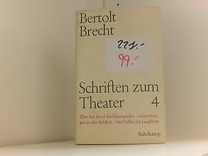 Schriften zum Theater, 7 Bde., Ln, Bd.4, 1933-1947 Schriften zum Theater 17. Band IV. 19331947