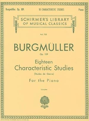 Bild des Verkufers fr 18 Characteristic Studies for the Piano, Op. 109 [Paperback ] zum Verkauf von booksXpress