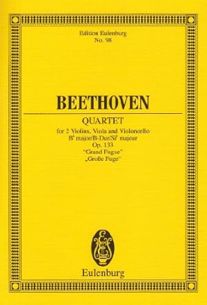 Imagen del vendedor de String Quartet, Op. 133:"Grand Fugue in B-Flat Major (Edition Eulenburg) by Altmann, Wilhelm [Paperback ] a la venta por booksXpress